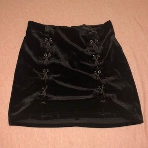 F21 Fitted Brown Skirt